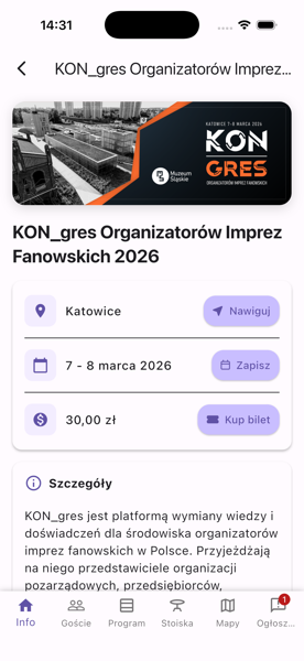 Informacje o konwencie